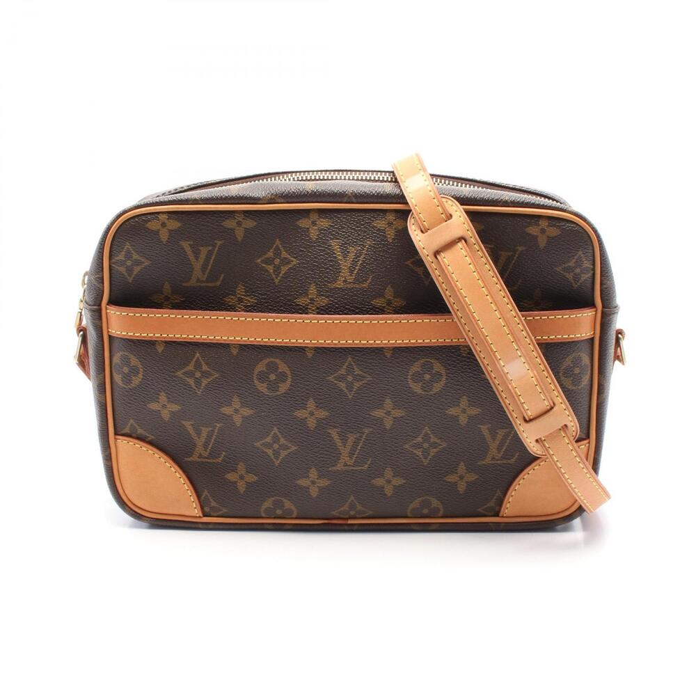 Louis Vuitton Trocadero Monogram Shoulder Bag Canvas Leather Brown